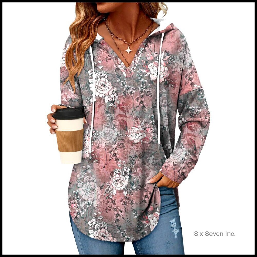 Oversized Hoodie Pullover Loose Fit Casual Y2K Chic Fall Sweatshirt Women